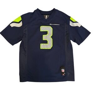 Seattle Seahawks Russell Wilson Youth Jersey Size Large 14/16 NFL Team‎ Apparel